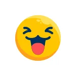 Emoticon Emotion Expression Face Laugh SVG Icon